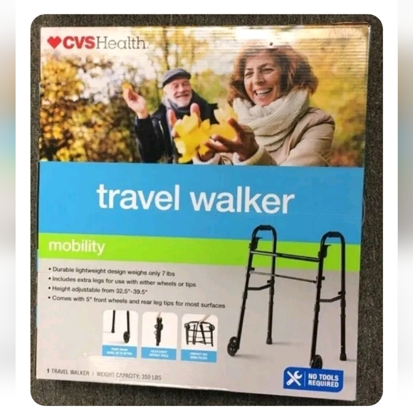 CVS Other Nib Cvs Health Deluxe Portable Folding Travel Walker